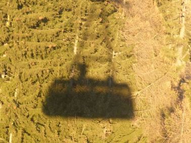 Cable car shadow