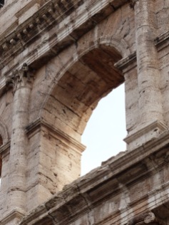 detail of an ancient Arch of the Colosseum